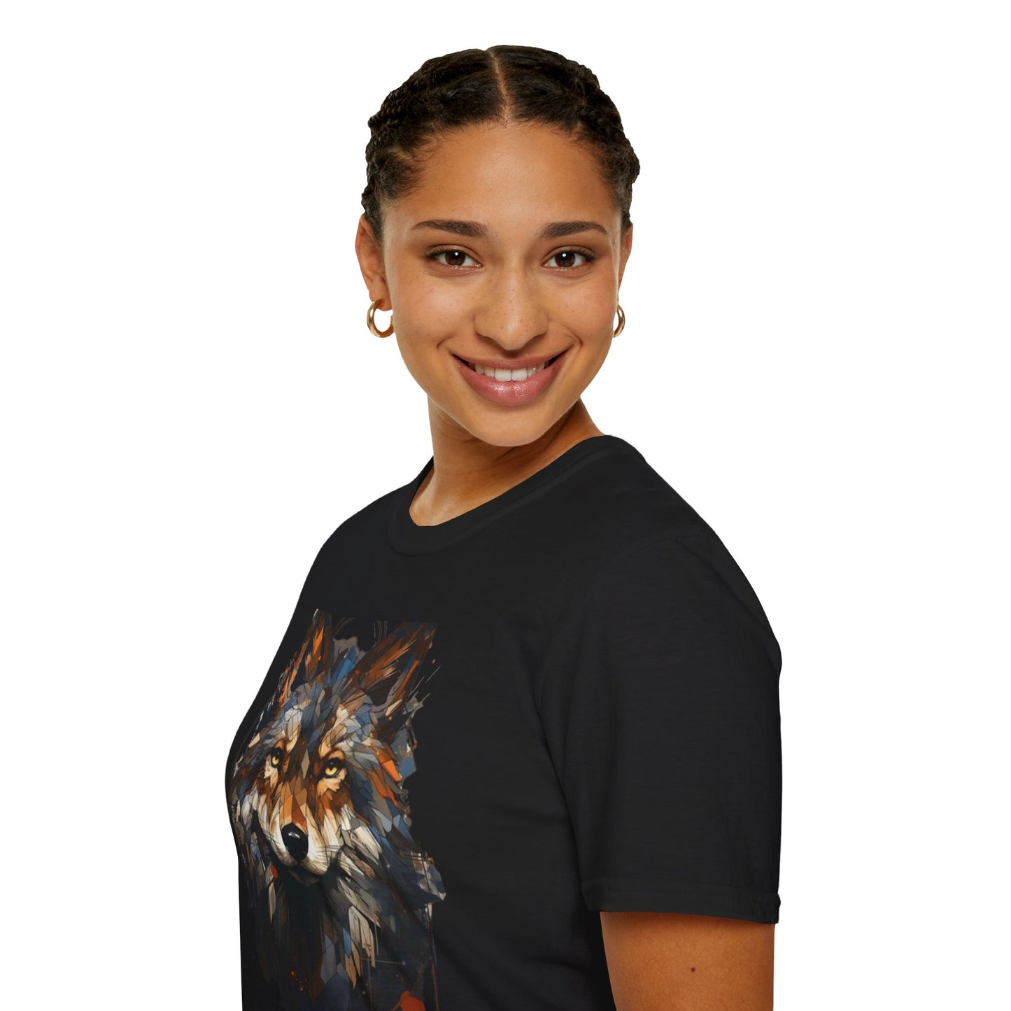 Wolf Art Unisex Softstyle T-Shirt – Wholeness Graphic Tee