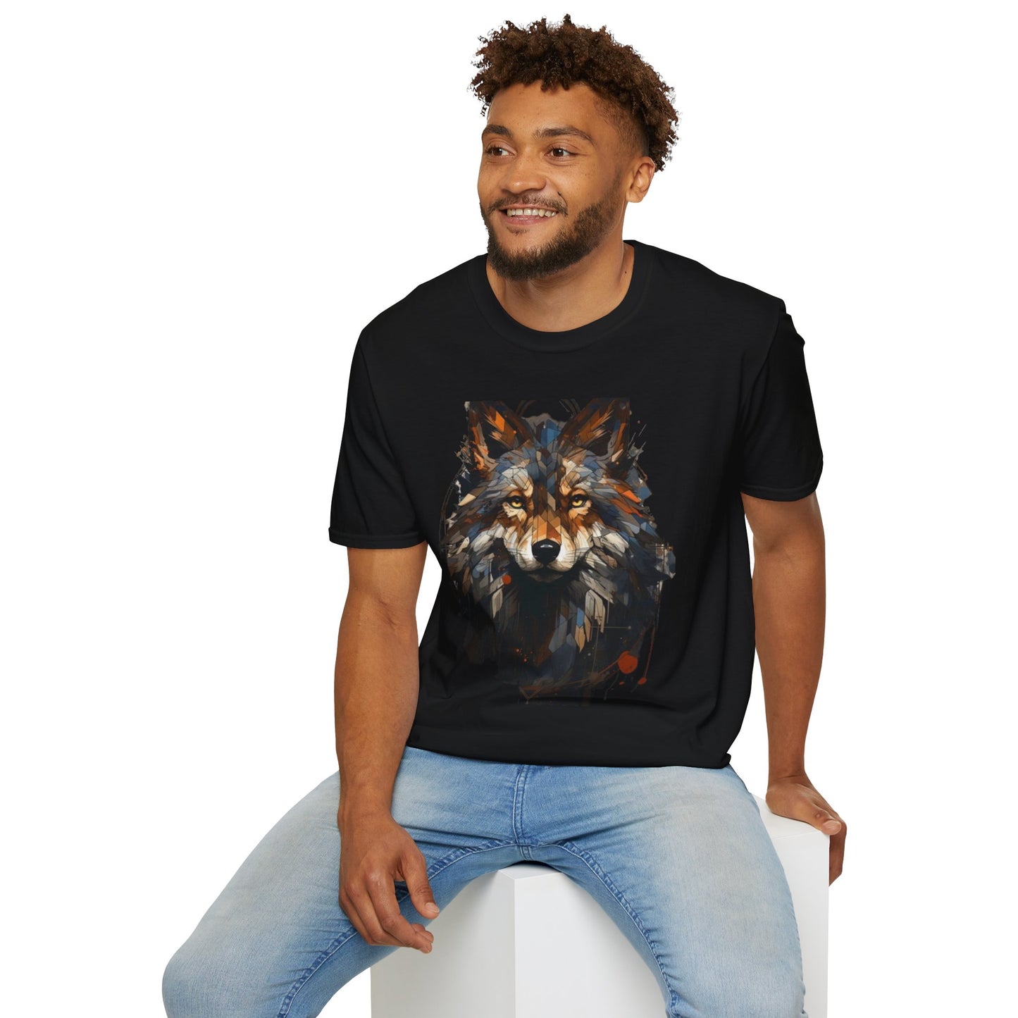 Wolf Art Unisex Softstyle T-Shirt – Wholeness Graphic Tee