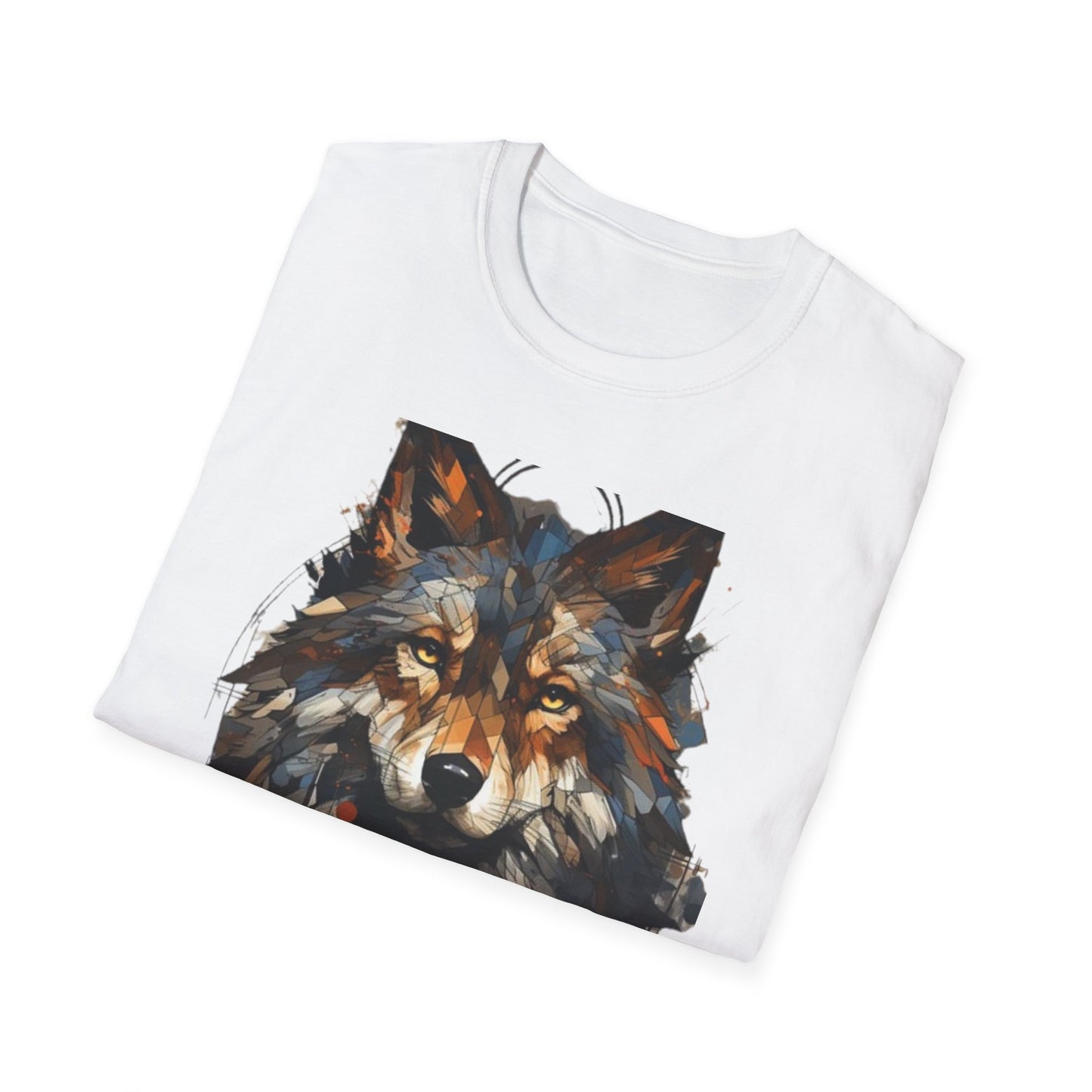 Wolf Art Unisex Softstyle T-Shirt – Wholeness Graphic Tee