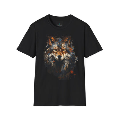 Wolf Art Unisex Softstyle T-Shirt – Wholeness Graphic Tee