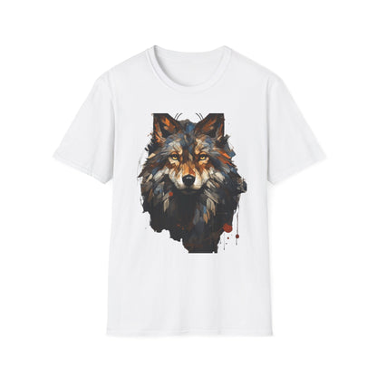 Wolf Art Unisex Softstyle T-Shirt – Wholeness Graphic Tee