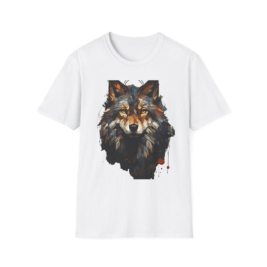 Wolf Art Unisex Softstyle T-Shirt – Wholeness Graphic Tee